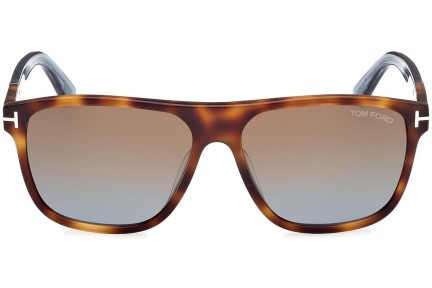 Ochelari de soare Tom Ford Frances FT1081 53F Pătrați Havana