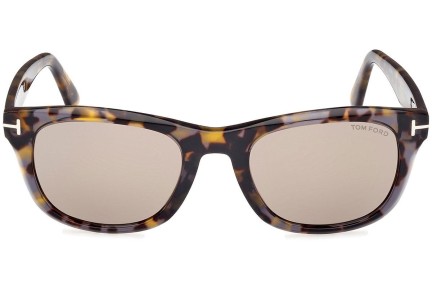 Ochelari de soare Tom Ford Kendel FT1076 55L Pătrați Havana