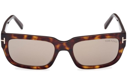 Ochelari de soare Tom Ford Ezra FT1075 52L Dreptunghiulari Havana