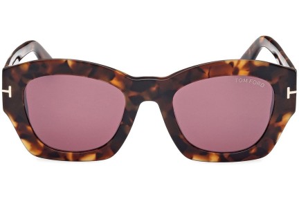 Ochelari de soare Tom Ford Guilliana FT1083 52T Pătrați Havana