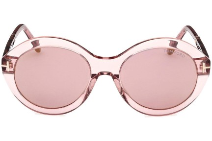 Ochelari de soare Tom Ford Seraphina FT1088 72Z Rotunzi Roz