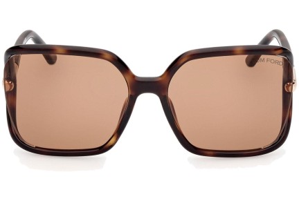 Ochelari de soare Tom Ford Solange-02 FT1089 52E Pătrați Havana