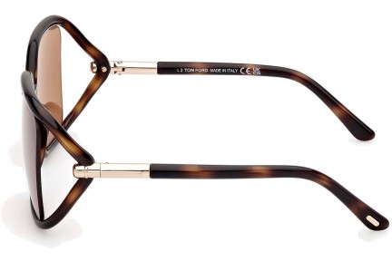 Ochelari de soare Tom Ford Solange-02 FT1089 52E Pătrați Havana