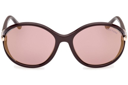 Ochelari de soare Tom Ford Melody FT1090 48Z Rotunzi Maro