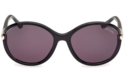 Ochelari de soare Tom Ford Melody FT1090 01A Rotunzi Negri