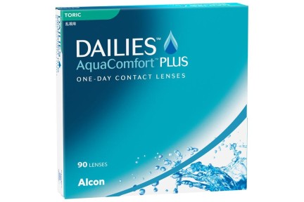 Lentile de contact Dailies AquaComfort Plus Torice zilnice (90 lentile)