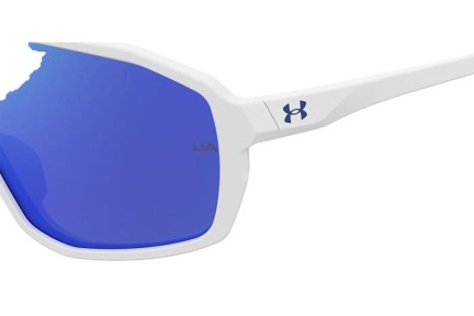 Ochelari de soare Under Armour UAGAMEDAYJR WWK/Z0 Lentilă unică | Shield Albi