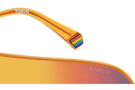 Ochelari de soare Polaroid PLD6222/S L7Q/OZ Polarized Lentilă unică | Shield Portocalii