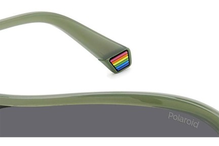 Ochelari de soare Polaroid PLD6216/S 1ED/M9 Polarized Lentilă unică | Shield Verzi