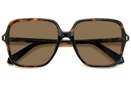 Ochelari de soare Polaroid PLD6219/S 086/SP Polarized Pătrați Havana