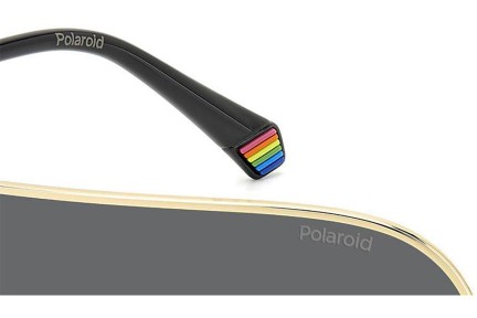 Ochelari de soare Polaroid PLD6222/S J5G/M9 Polarized Lentilă unică | Shield Aurii