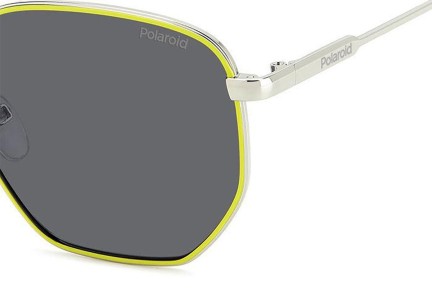 Ochelari de soare Polaroid PLD6214/S/X KU2/M9 Polarized Dreptunghiulari Argintii