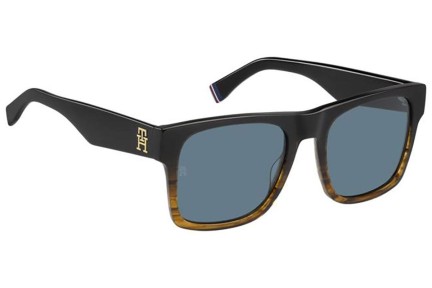 Ochelari de soare Tommy Hilfiger TH2118/S 37N/KU Dreptunghiulari Negri