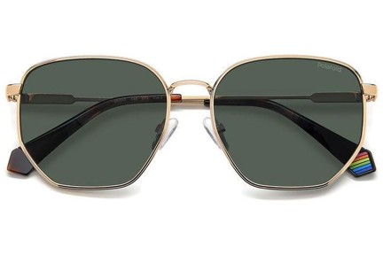 Ochelari de soare Polaroid PLD6214/S/X DDB/UC Polarized Dreptunghiulari Aurii