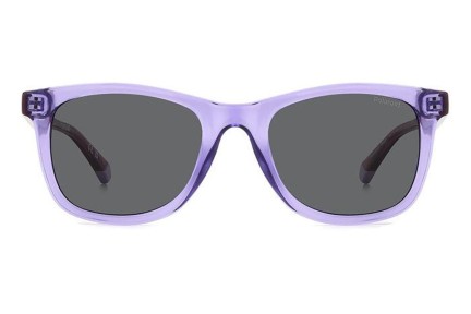 Ochelari de soare Polaroid Junior PLD8060/S 789/M9 Polarized Dreptunghiulari Violeți