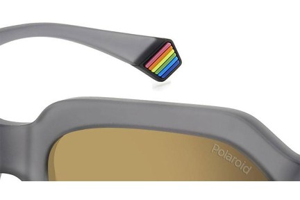 Ochelari de soare Polaroid PLD6212/S/X RIW/LM Polarized Dreptunghiulari Gri