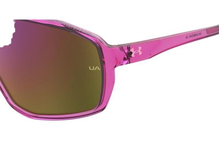 Ochelari de soare Under Armour UAGAMEDAYJR 3DV/34 Lentilă unică | Shield Roz