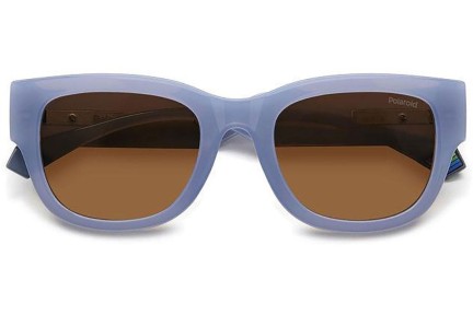 Ochelari de soare Polaroid PLD6213/S/X MVU/HE Polarized Dreptunghiulari Albaștri