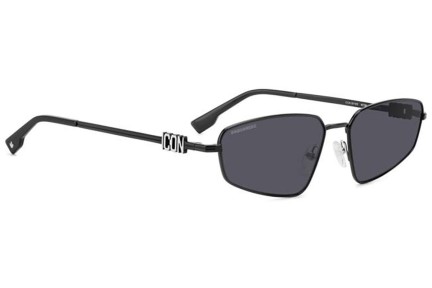 Ochelari de soare Dsquared2 ICON0015/S 807/IR Dreptunghiulari Negri