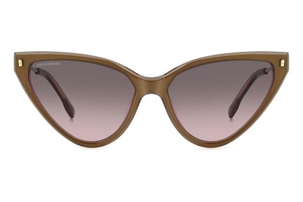 Ochelari de soare Dsquared2 D20134/S HKL/M2 Cat Eye Maro