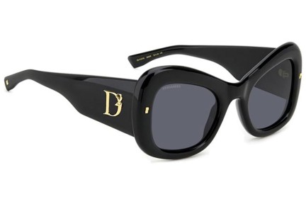 Ochelari de soare Dsquared2 D20137/S 2M2/IR Pătrați Negri