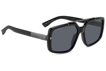 Ochelari de soare Dsquared2 D20120/S 807/IR Dreptunghiulari Negri