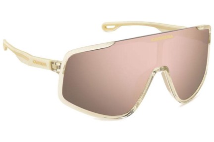 Ochelari de soare Carrera CARRERA4017/S 2T3/0J Lentilă unică | Shield Bej