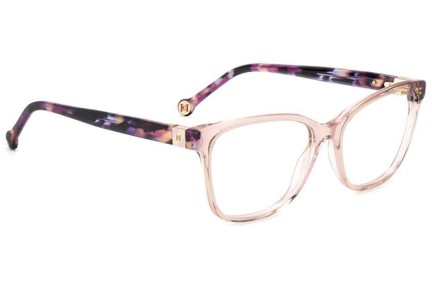 Ochelari Carolina Herrera HER0239 1EZ Dreptunghiulari Roz