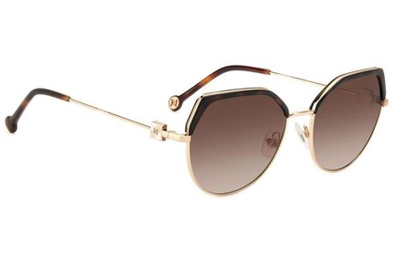 Ochelari de soare Carolina Herrera HER0238/S LVL/HA Rotunzi Aurii