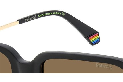 Ochelari de soare Polaroid PLD6220/S/X 003/SP Polarized Dreptunghiulari Negri