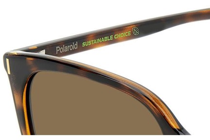 Ochelari de soare Polaroid PLD6218/S 086/SP Polarized Pătrați Havana