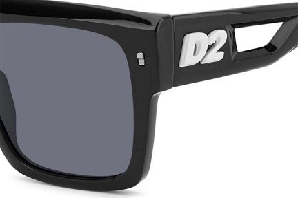 Ochelari de soare Dsquared2 D20127/S 80S/IR Flat Top Negri