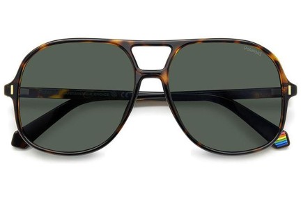 Ochelari de soare Polaroid PLD6217/S 086/UC Polarized Pătrați Havana