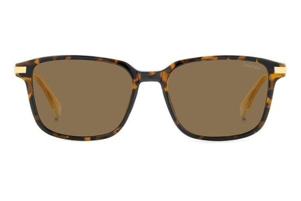 Ochelari de soare Polaroid PLD4169/G/S/X 086/SP Polarized Dreptunghiulari Havana