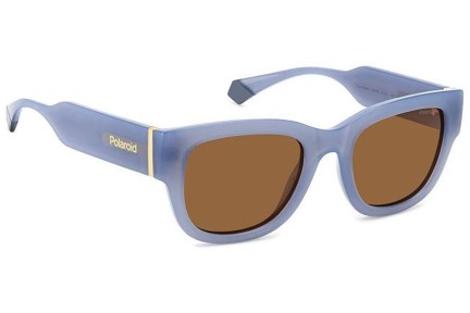 Ochelari de soare Polaroid PLD6213/S/X MVU/HE Polarized Dreptunghiulari Albaștri