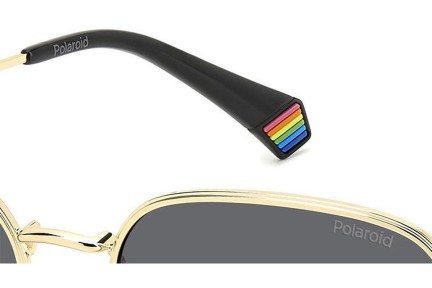 Ochelari de soare Polaroid PLD6214/S/X 2F7/M9 Polarized Dreptunghiulari Aurii