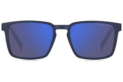 Ochelari de soare Tommy Hilfiger TH2088/S FLL/VI Dreptunghiulari Albaștri