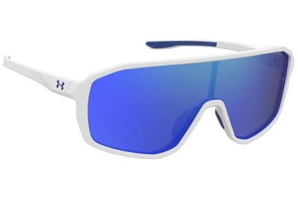 Ochelari de soare Under Armour UAGAMEDAYJR WWK/Z0 Lentilă unică | Shield Albi