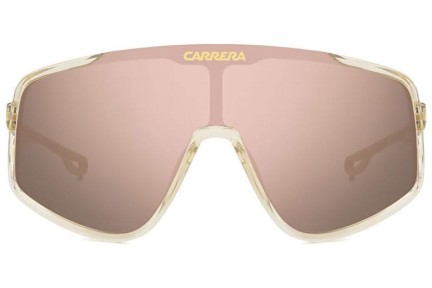 Ochelari de soare Carrera CARRERA4017/S 2T3/0J Lentilă unică | Shield Bej