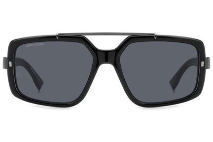 Ochelari de soare Dsquared2 D20120/S 807/IR Dreptunghiulari Negri