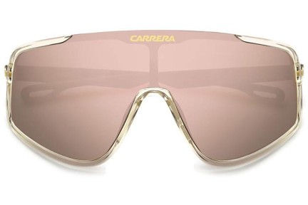 Ochelari de soare Carrera CARRERA4017/S 2T3/0J Lentilă unică | Shield Bej