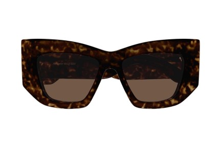 Ochelari de soare Alexander McQueen AM0448S 002 Cat Eye Havana