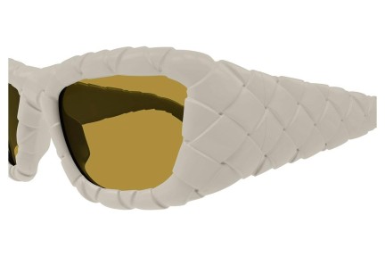 Ochelari de soare Bottega Veneta BV1303S 006 Rotunzi Albi