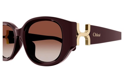 Ochelari de soare Chloe CH0237SK 003 Ovali Roșii