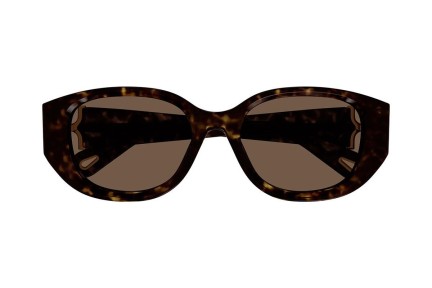 Ochelari de soare Chloe CH0237SK 002 Ovali Havana