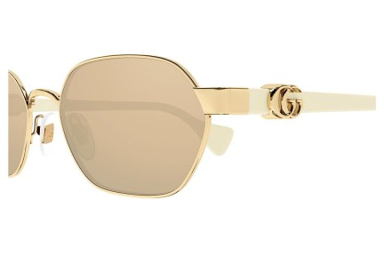 Ochelari de soare Gucci GG1593S 002 Ovali Aurii