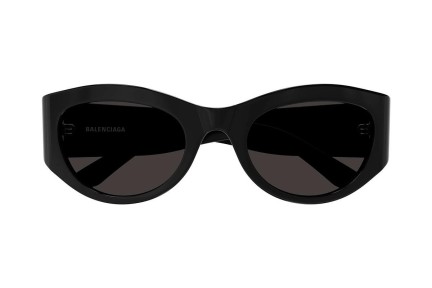 Ochelari de soare Balenciaga BB0330SK 001 Rotunzi Negri