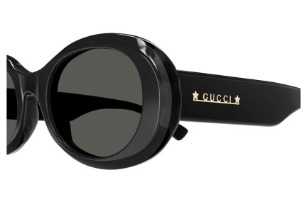 Ochelari de soare Gucci GG1587S 001 Rotunzi Negri