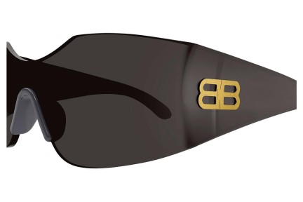 Ochelari de soare Balenciaga BB0292S 001 Lentilă unică | Shield Gri