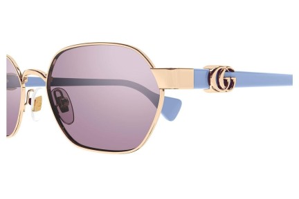 Ochelari de soare Gucci GG1593S 004 Ovali Aurii